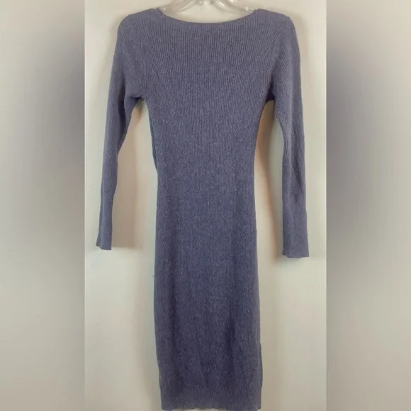 Leith Gray Knit Surplice Top Dress Sz XXS - Picture 7 of 12